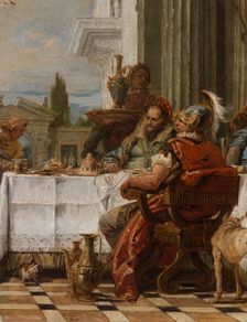 Cleopatra's Banquet, between 1742 and 1743. Creator: Giovanni Battista Tiepolo