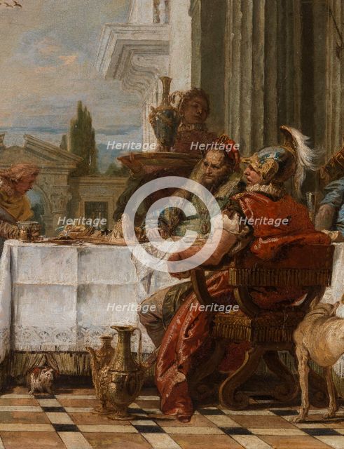 Cleopatra's Banquet, between 1742 and 1743. Creator: Giovanni Battista Tiepolo.