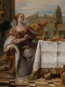 Cleopatra's Banquet, between 1742 and 1743. Creator: Giovanni Battista Tiepolo
