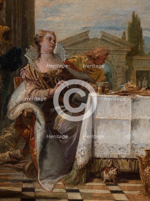 Cleopatra's Banquet, between 1742 and 1743. Creator: Giovanni Battista Tiepolo.