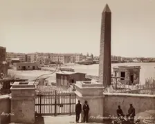 Cleopatra's Needle, Alexandria, 19th century. Creator: Maison Bonfils