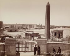 Cleopatra's Needle, Alexandria, 19th century. Creator: Maison Bonfils
