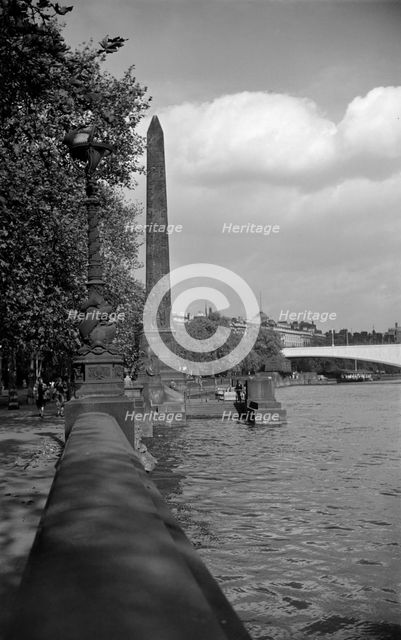Cleopatra's Needle, Westminster, London, c1945-c1965. Artist: SW Rawlings