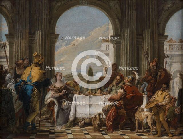 Cleopatra's feast, ca 1742.