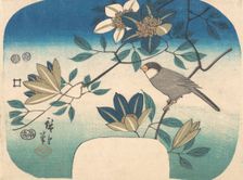 Clematis and Bird, 1852., 1852. Creator: Ando Hiroshige