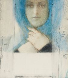 Clématis, c. 1914. Creator: Khnopff, Fernand (1858-1921)