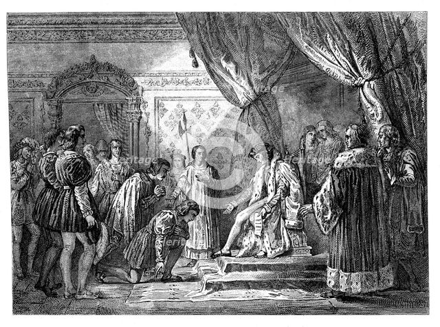 Clemency of King Louis XII in April 1498 on the occasion of his accession to the throne, engravin…