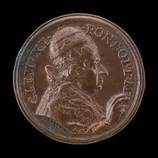 Clement XI (Giovanni Francesco Albani, 1649-1721), Pope 1700 [obverse], 1704. Creator: Giovanni Martino Hamerani