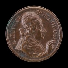 Clement XI (Giovanni Francesco Albani, 1649-1721), Pope 1700 [obverse], 1704. Creator: Giovanni Martino Hamerani