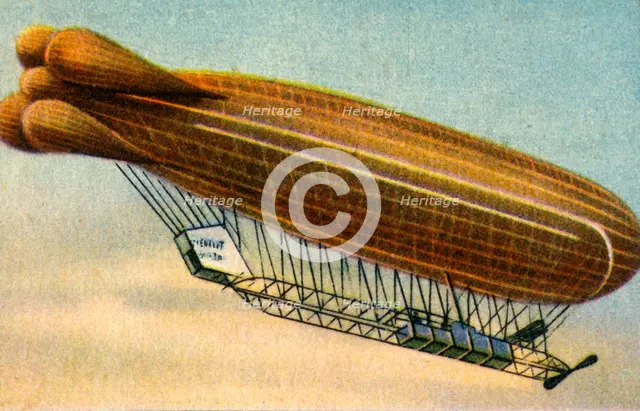 Clément-Bayard No 1 airship, 1908, (1932).  Creator: Unknown.