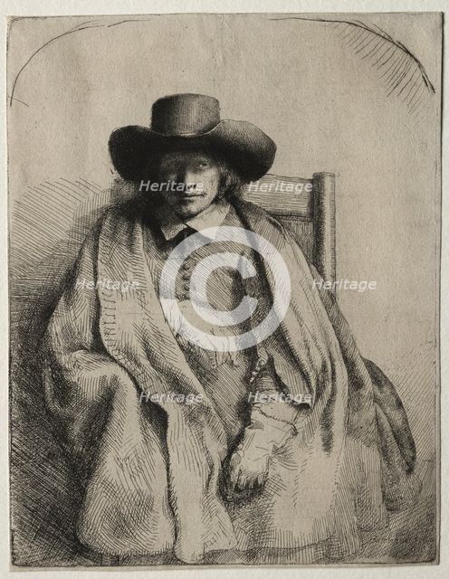 Clement de Jonghe, Printseller, 1651. Creator: Rembrandt van Rijn (Dutch, 1606-1669).
