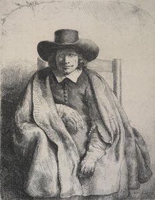 Clement de Jonghe, printseller, 1651. Creator: Rembrandt Harmensz van Rijn