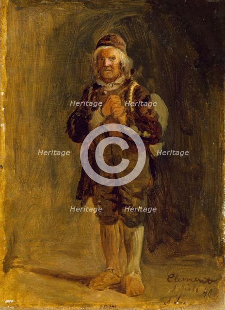 Clement Ringnæs from Sigdal, 1848. Creator: Adolph Tidemand.