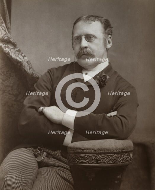 Clement Scott, British theatre critic, playwright and travel writer, 1886. Artist: Martin & Sallnow