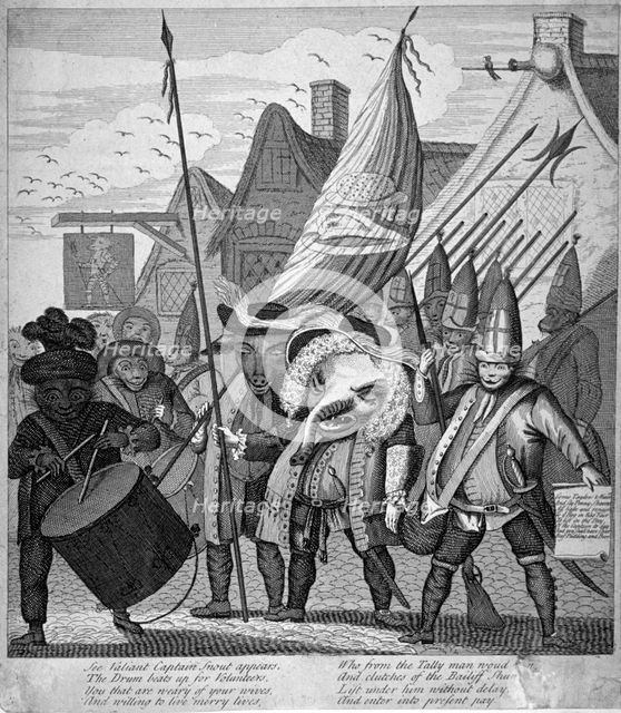Clements Hill and Southwark Grenadiers, London, 1749. Artist: Anon