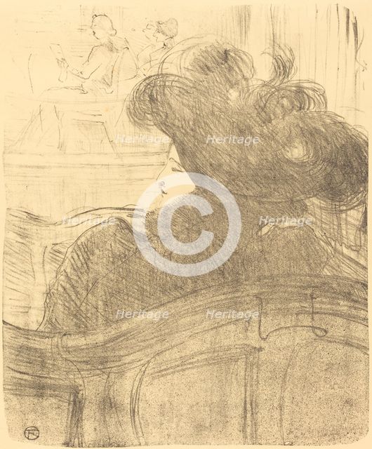 Cléo de Mérode, 1896. Creator: Henri de Toulouse-Lautrec.