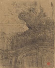 Cléo de Mérode, 1896. Creator: Henri de Toulouse-Lautrec