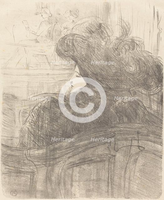 Cléo de Mérode, 1896. Creator: Henri de Toulouse-Lautrec.