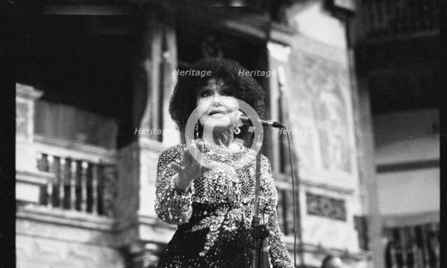 Cleo Laine, The Globe, London, 1975.  Artist: Brian O'Connor.