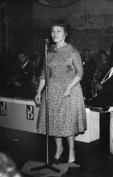 Cleo Laine, Johnny Dankworth Band, Sunday Sessions, Marquee Club, London, 1960. Creator: Brian Foskett