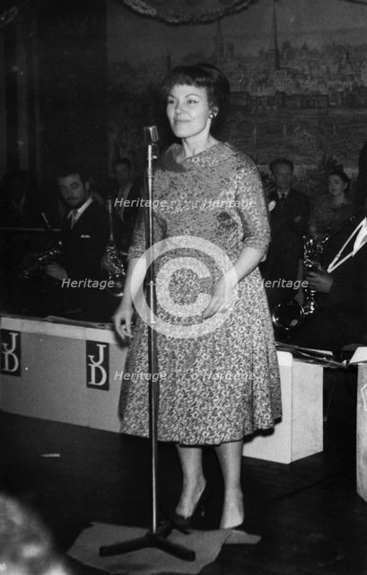 Cleo Laine, Johnny Dankworth Band, Sunday Sessions, Marquee Club, London, 1960. Creator: Brian Foskett.