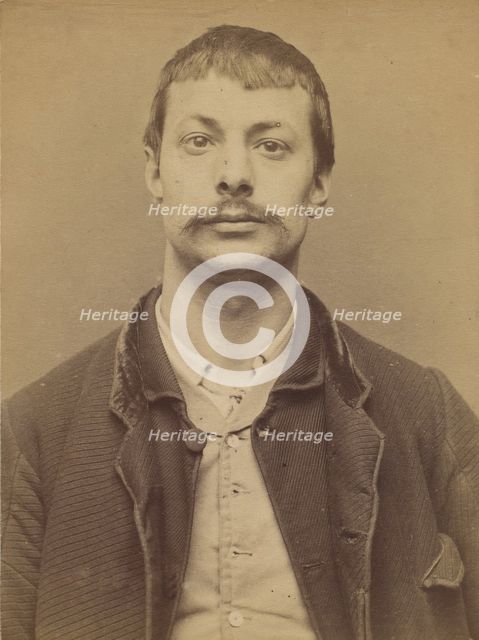 Cler. Henri. 31 ans, né à Paris XIe. ébéniste. Anarchiste. 14/3/94., 1894. Creator: Alphonse Bertillon.