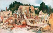 Clermont-en-Argonne France, August 1915, (1926).Artist: Francois Flameng