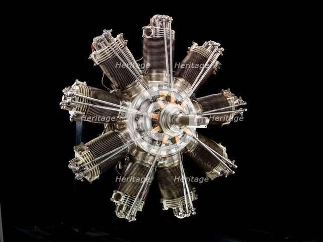 Clerget 9 A Diesel, Radial 9 Engine, ca. 1928. Creator: Panhard-Levassor.