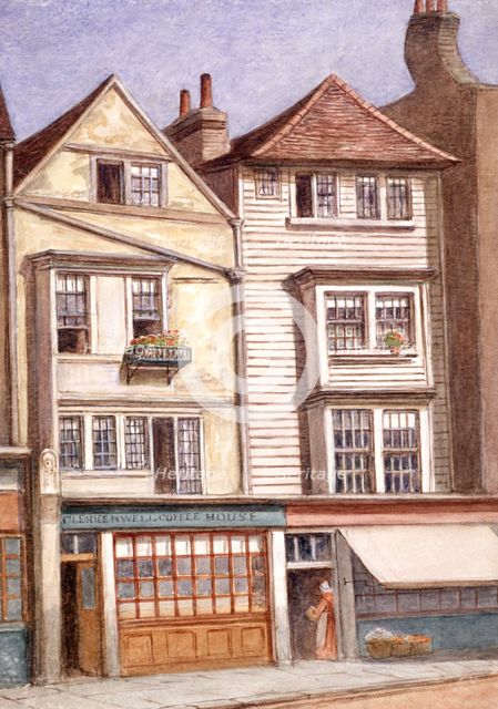 Clerkenwell Coffee House, Clerkenwell Green, Finsbury, London, 1871. Artist: JT Wilson