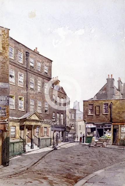 Clerkenwell Close, London, 1883. Artist: John Crowther