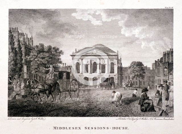 Clerkenwell Green, Finsbury, London, 1796. Artist: James Walker