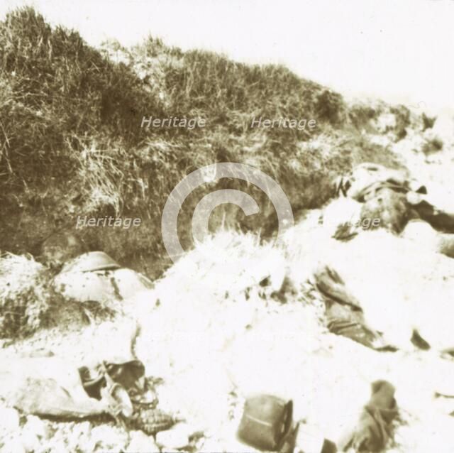 Clery after attack, France, c1914-c1918. Artist: Unknown.