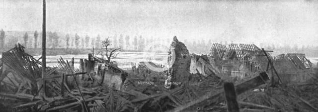 'Clery Repris; La lisiere Sud de Clery: vue sur les marais Ommiecourt', 1916. Creator: Unknown.