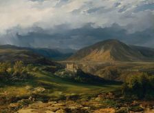 Cles Castle in the Nonntal in South Tyrol, 1846. Creator: Thomas Ender