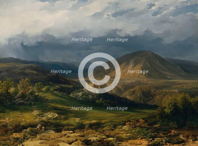 Cles Castle in the Nonntal in South Tyrol, 1846. Creator: Thomas Ender.