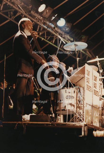 Cleveland Eaton, Duffy Jackson, Count Basie Orchestra, Northampton, England, 1989. Creator: Brian Foskett.
