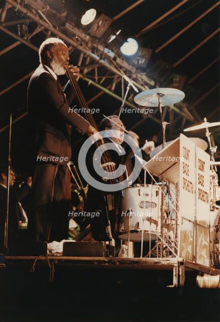 Cleveland Eaton, Duffy Jackson, Count Basie Orchestra, Northampton, England, 1989. Creator: Brian Foskett.