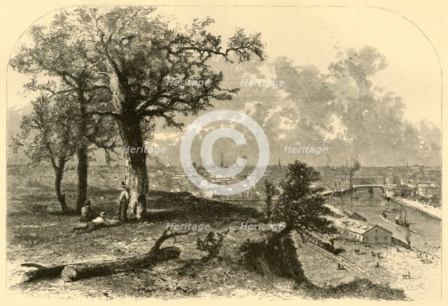 'Cleveland, from Scranton's Hill', 1872.  Creator: John J. Harley.