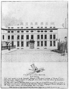 Cleveland House by St James's, London, 1799 (1907)