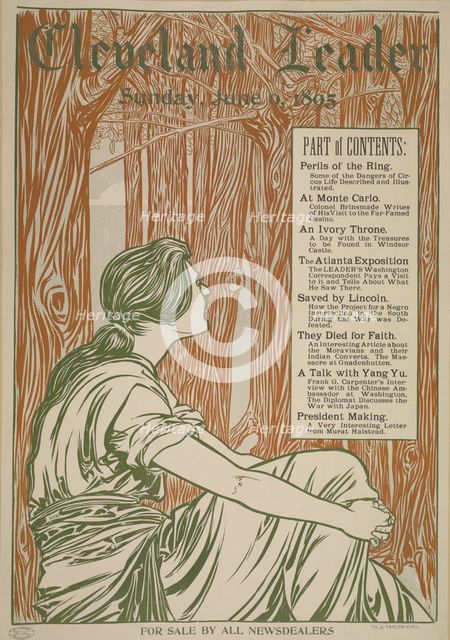 Cleveland leader. Sunday, Jun 9, 1895, c1893 - 1897. Creator: Unknown.
