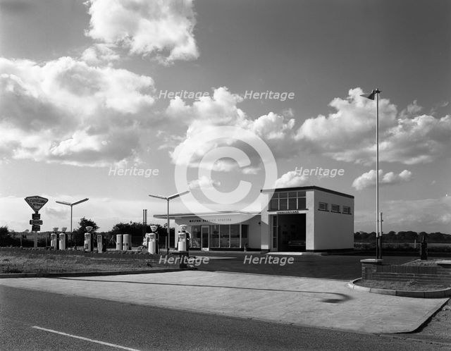 Cleveland Petrol Station, Marr, South Yorkshire, 1963. Creator: Michael Walters.