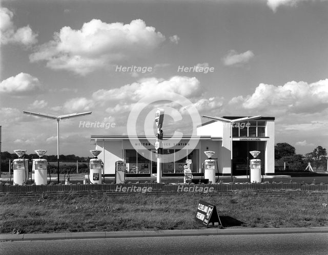 Cleveland Petrol Station, Marr, South Yorkshire, 1963. Creator: Michael Walters.
