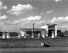 Cleveland Petrol Station, Marr, South Yorkshire, 1963. Creator: Michael Walters