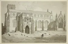 Cley Church, Norfolk, 1818. Creator: John Sell Cotman