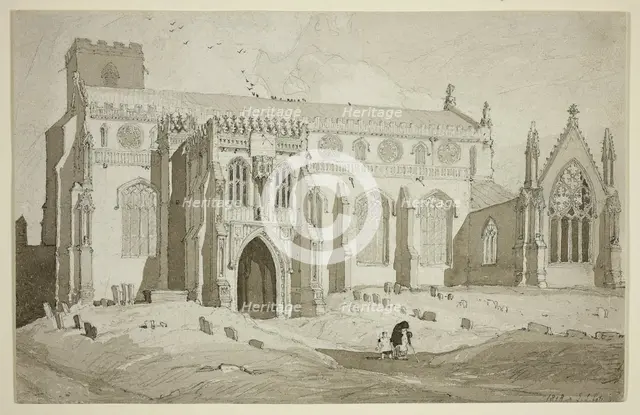Cley Church, Norfolk, 1818. Creator: John Sell Cotman.