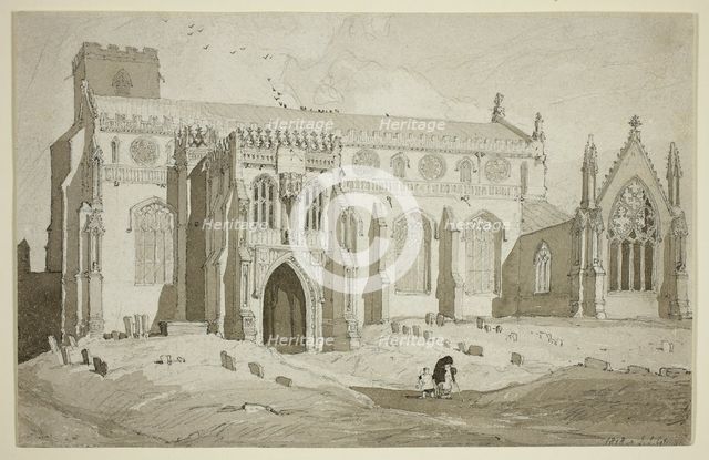 Cley Church, Norfolk, 1818. Creator: John Sell Cotman.