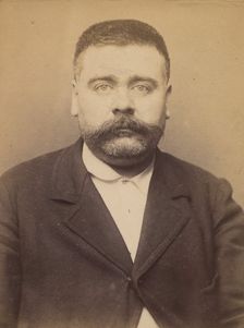 Clidière. François. 39 ans, né le 3/2/55 à Miales (Dordogne). Tailleur d'habits. Anarchist..., 1894. Creator: Alphonse Bertillon