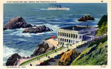 Cliff House and Seal Rocks, San Francisco, California, USA, 1932