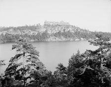 Cliff House from across the lake, Lake Minnewaska, N.Y., between 1900 and 1905. Creator: Unknown