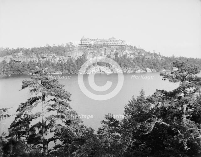 Cliff House from across the lake, Lake Minnewaska, N.Y., between 1900 and 1905. Creator: Unknown.